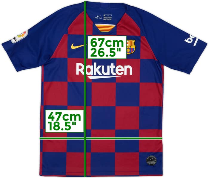 2019-20 Barcelona Home Shirt - 8/10 - (XL.Boys)