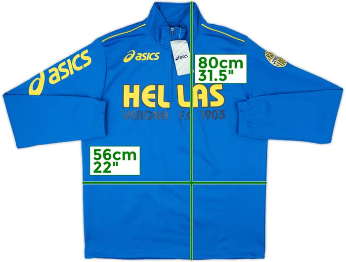 2007-08 Hellas Verona Asics 1/4 Zip Drill Top (L)
