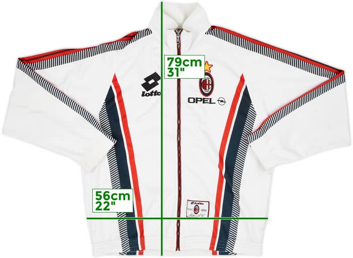 1997-98 AC Milan Lotto Track Jacket - 5/10 - (XL)