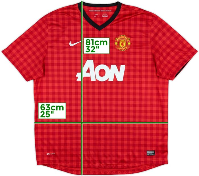 2012-13 Manchester United Home Shirt Scholes #22 - 7/10 - (XXL)