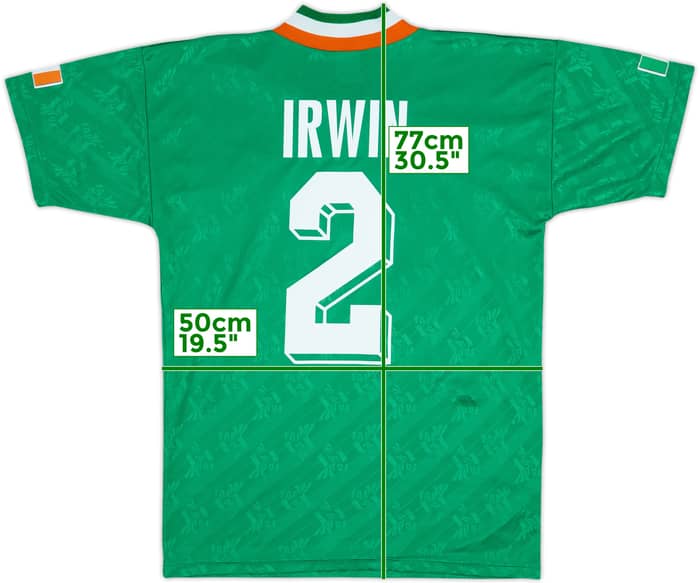 1994 Ireland Home Shirt Irwin #2 - 10/10 - (S)