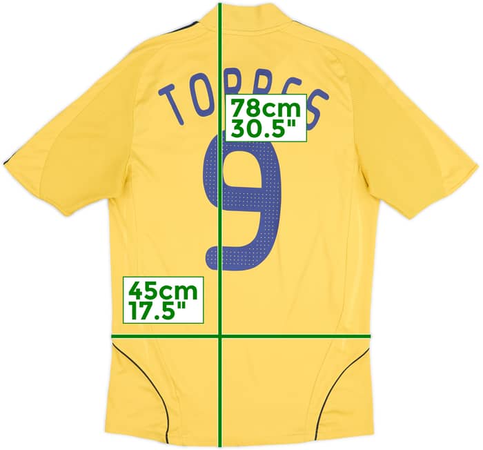 2008-10 Spain Away Shirt Torres #9 - 7/10 - (S)