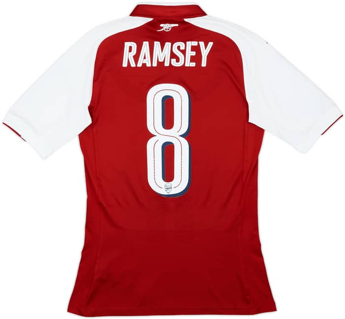 2017-18 Arsenal Player Issue (ACTV Fit) Home Shirt Ramsey #8 - 7/10 - (M)