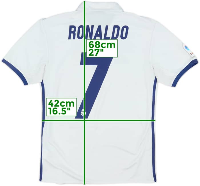 2016-17 Real Madrid Home Shirt Ronaldo #7 - 6/10 - (S)