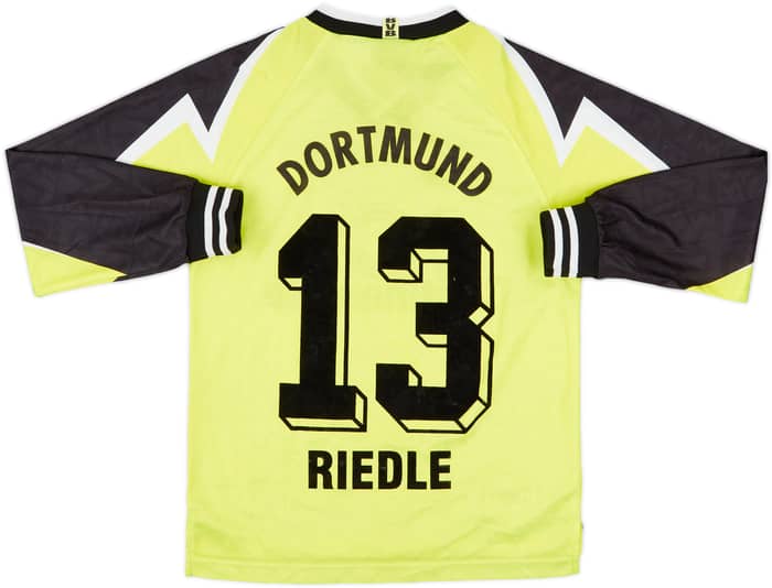1995-96 Borussia Dortmund Home L/S Shirt Riedle #13 - 7/10 - (L)