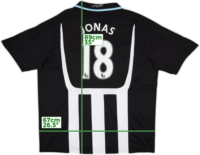 2007-09 Newcastle Home Shirt Jonas #18 - 8/10 - (3XL)