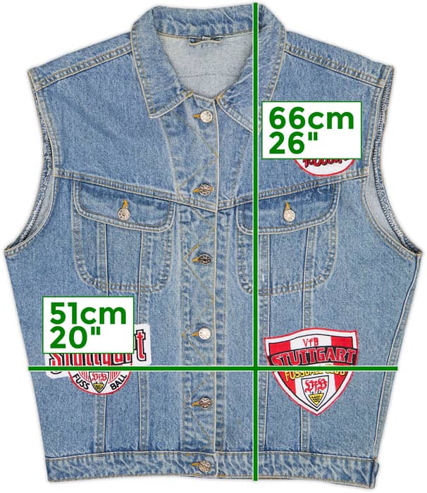 1990s Stuttgart Denim 'Kutte' Jacket - 8/10 - (L)