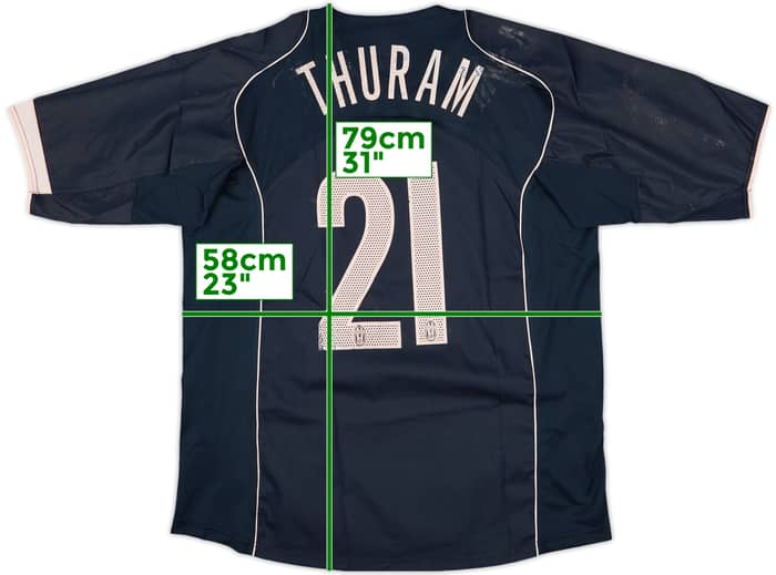 2004-05 Juventus Away Shirt Thuram #21 - 4/10 - (XL)