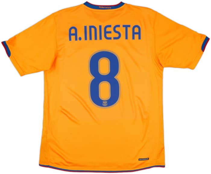 2007-08 Barcelona Third Shirt A.Iniesta #8 - 8/10 - (M)