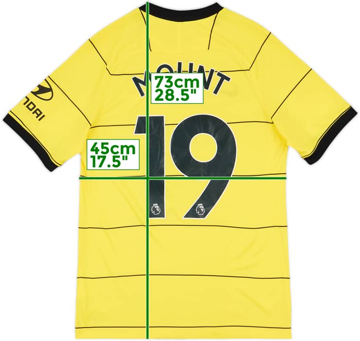 2021-22 Chelsea Away Shirt Mount #19 - 7/10 - (S)