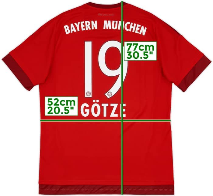 2015-16 Bayern Munich Home Shirt Gotze #19 - 10/10 - (L)