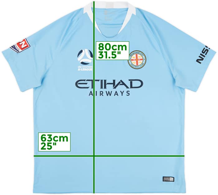 2018-19 Melbourne City Home Shirt - 7/10 - (XXL)