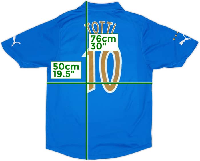 2003-04 Italy Home Shirt Totti #10 - 6/10 - (XL)