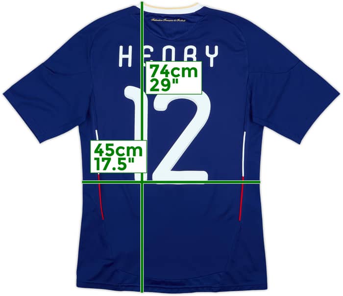 2009-10 Francia Camiseta Local Henry #12 (S)