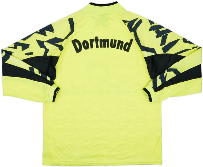 1991-92 Borussia Dortmund Home L/S Shirt - 8/10 - (L)