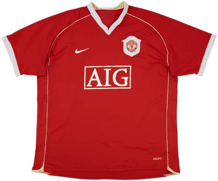 2006-07 Manchester United Home Shirt Solskjaer #20 - 5/10 - (XL)