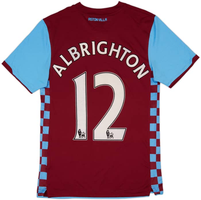 2010-11 Aston Villa Home Shirt Albrighton #12 - 9/10 - (S)