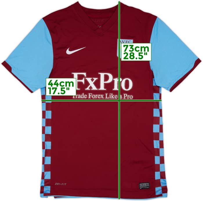 2010-11 Aston Villa Home Shirt Albrighton #12 - 9/10 - (S)