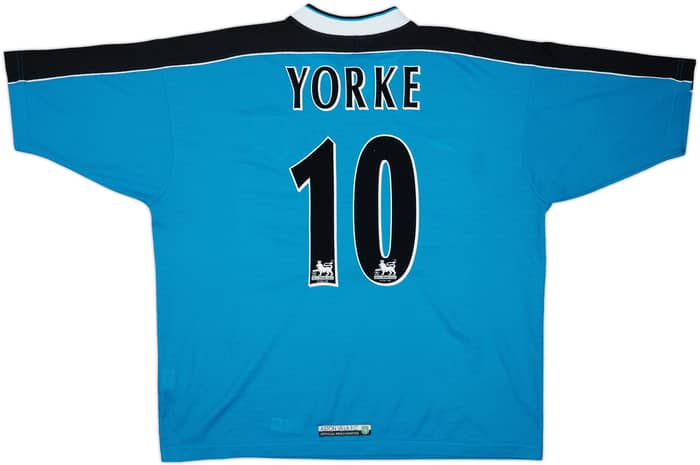 1998-99 Aston Villa Away Shirt Yorke #10 - 9/10 - (XL)