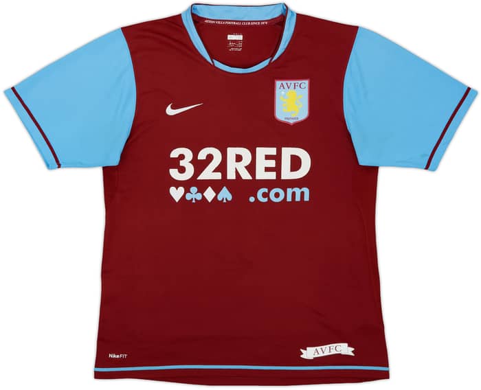 2007-08 Aston Villa Home Shirt Barry #6 - 5/10 - (S)