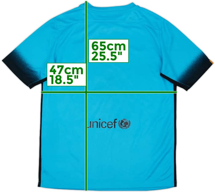 2015-16 Barcelona Third Shirt - 7/10 - (XL.Boys)