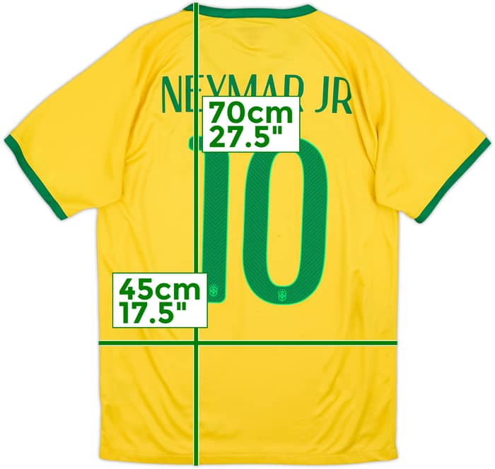Camiseta de local de Brasil 2014-15 Neymar Jr #10 - 5/10 - (S)