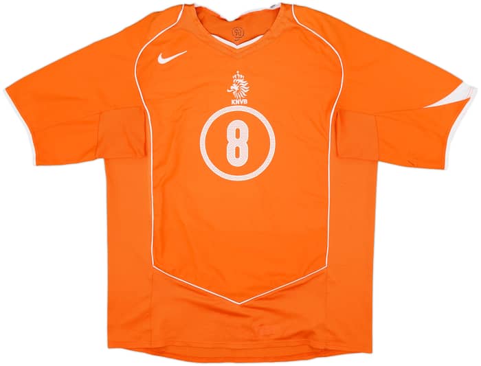 2004-06 Netherlands Home Shirt Davids #8 - 7/10 - (XL)