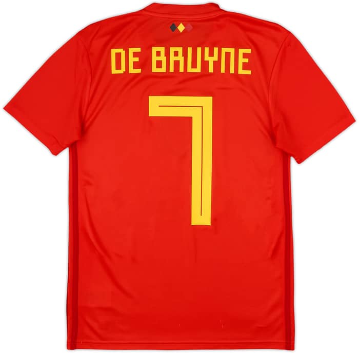 Camiseta de local de Bélgica 2018-19 De Bruyne #7 - 5/10 - (XS)