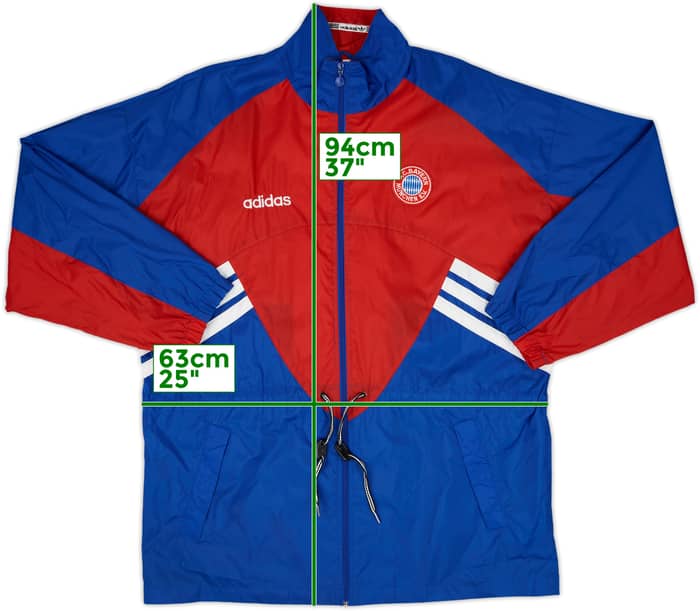 1993-95 Bayern Munich adidas Rain Jacket - 7/10 - (L/XL)