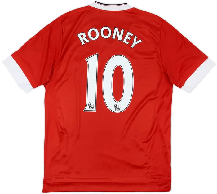 2015-16 Manchester United Home Shirt Rooney #10 - 6/10 - (M)