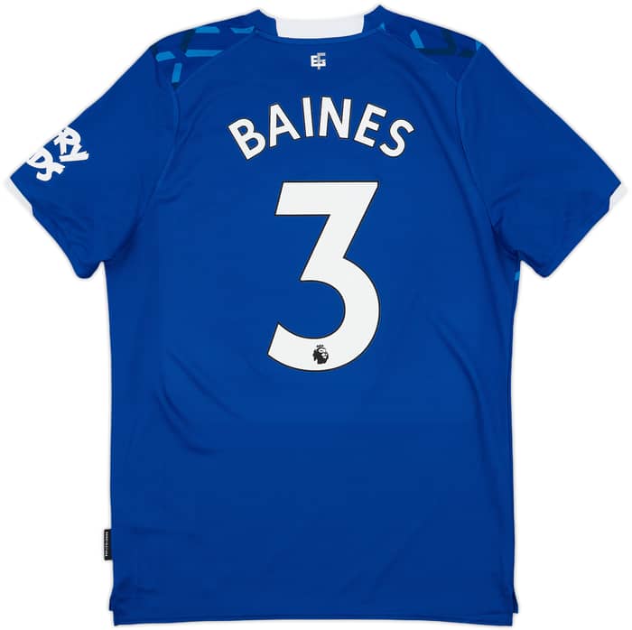 2019-20 Everton Home Shirt Baines #3 - 10/10 - (M)