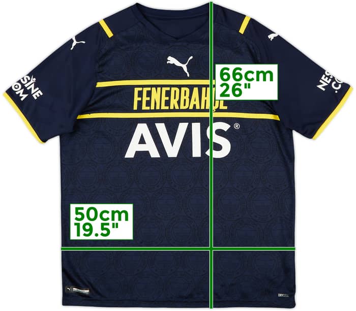 2021-22 Fenerbahce Third Shirt - 7/10 - (XL.Boys)