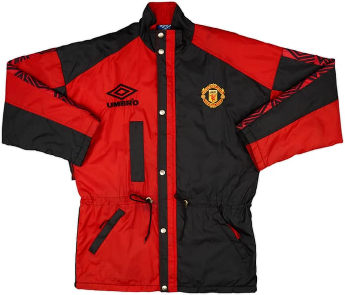 1995-97 Manchester United Umbro Padded Bench Coat - 7/10 - (M)