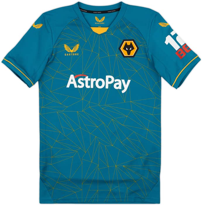 2022-23 Wolves Away Shirt Neves #8 - 9/10 - (XS)