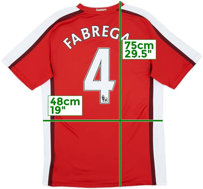 2008-10 Arsenal Home Shirt Fabregas #4 - 7/10 - (S)