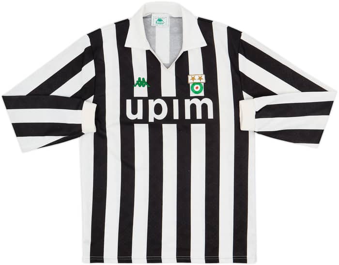 1991-92 Juventus Home L/S Shirt - 8/10 - (L)
