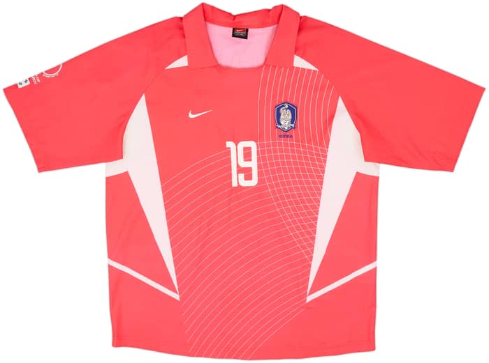 2002-03 South Korea Home Shirt J.H.Ahn #19 - 7/10 - (XL)