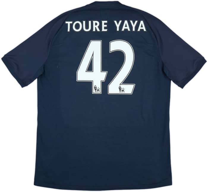 2010-12 Manchester City Away Shirt Toure Yaya #42 - 7/10 - (XL)