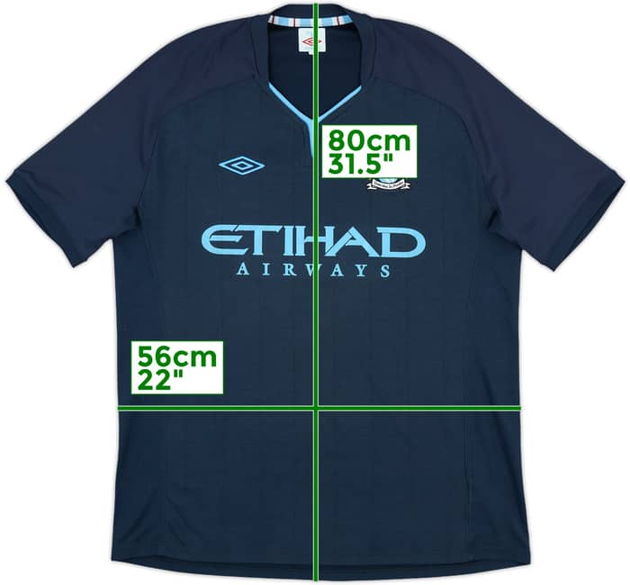 2010-12 Manchester City Away Shirt Toure Yaya #42 - 7/10 - (XL)