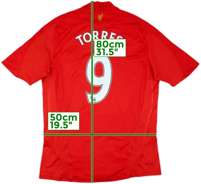 2008-10 Liverpool Home Shirt Torres #9 - 6/10 - (M)