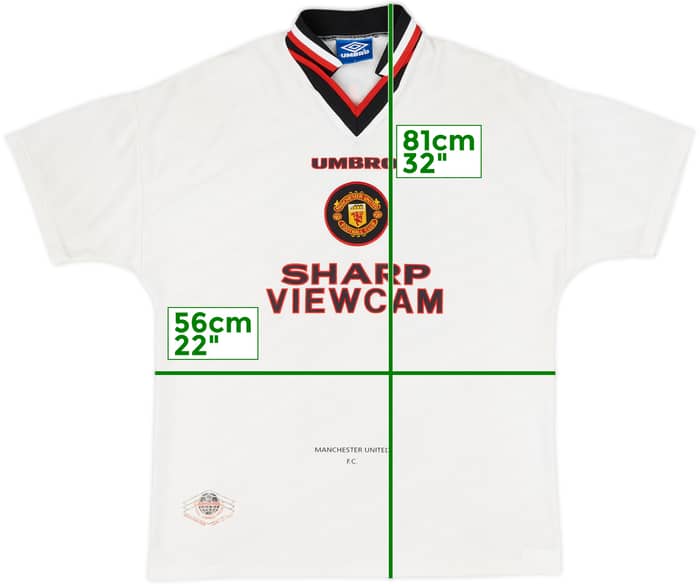 1996-97 Manchester United Away Shirt Keane #16 - 7/10 - (L)