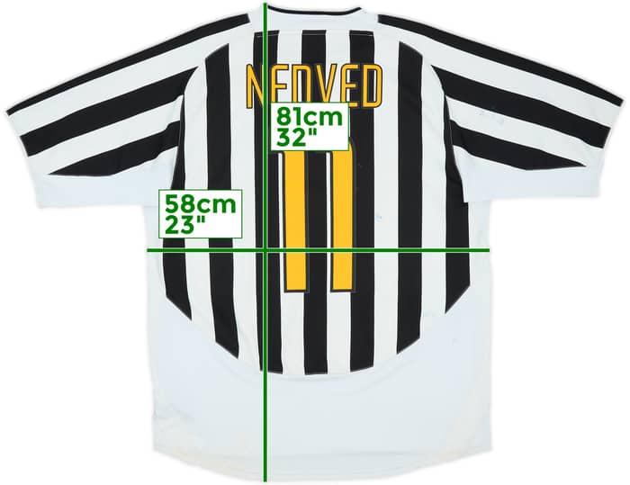 2003-04 Juventus Home Shirt Nedved #11 - 5/10 - (XL)