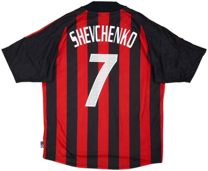 2002-03 AC Milan Home Shirt Shevchenko #7 - 6/10 - (L)