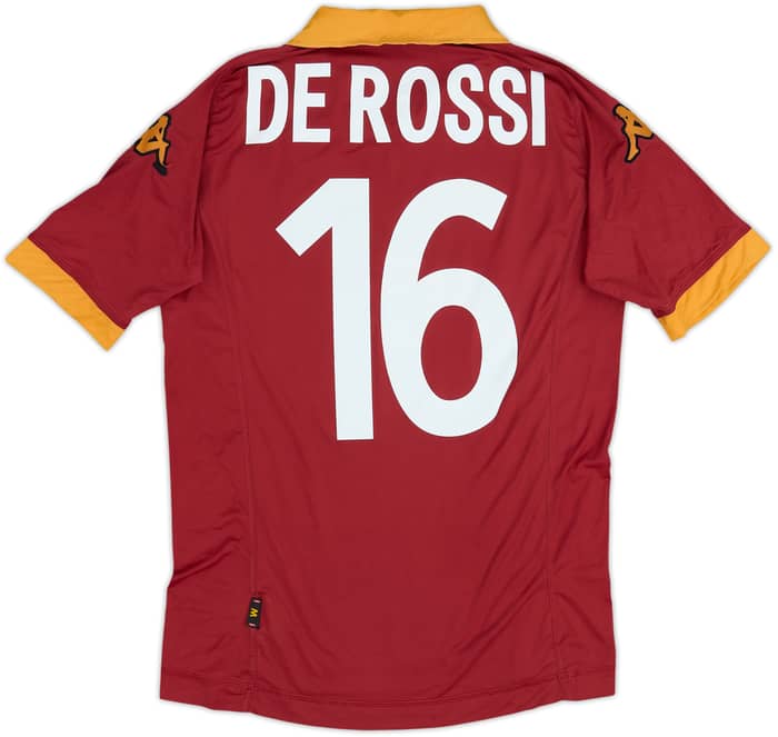 2012-13 Roma Home Shirt De Rossi #16 - 5/10 - (M)
