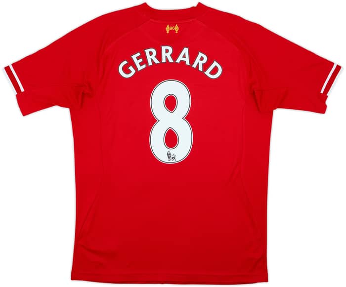 2013-14 Liverpool Home Shirt Gerrard #8 - 5/10 - (L)