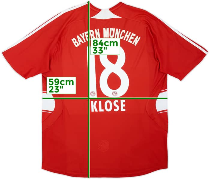 2007-08 Bayern Munich Home Shirt Klose #18 - 6/10 - (XL)