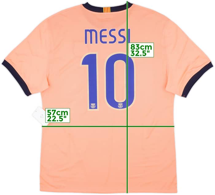 2009-10 Barcelona Player Issue Away Shirt Messi #10 (XXL)