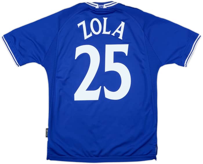 1999-01 Chelsea Home Shirt Zola #25 - 8/10 - (M)