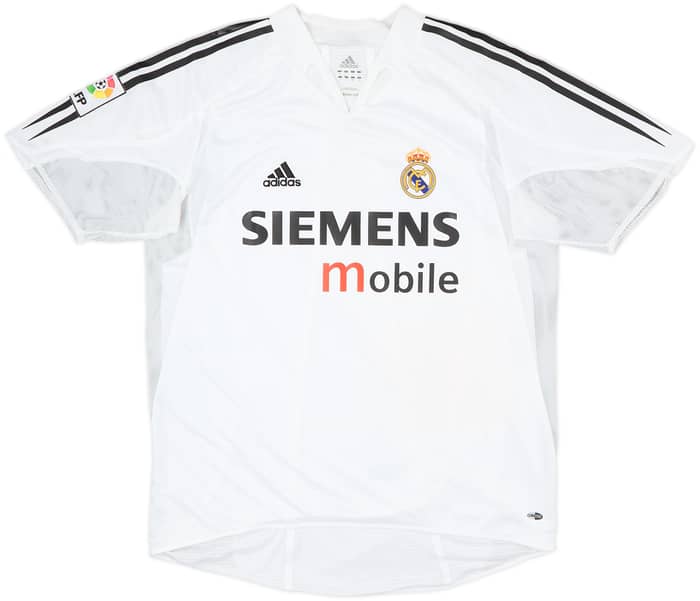 2004-05 Real Madrid Player Issue Home Shirt Zidane #5 - 7/10 - (L)