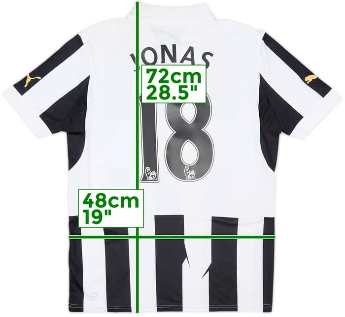 2012-13 Newcastle Home Shirt Jonas #18 - 7/10 - (S)